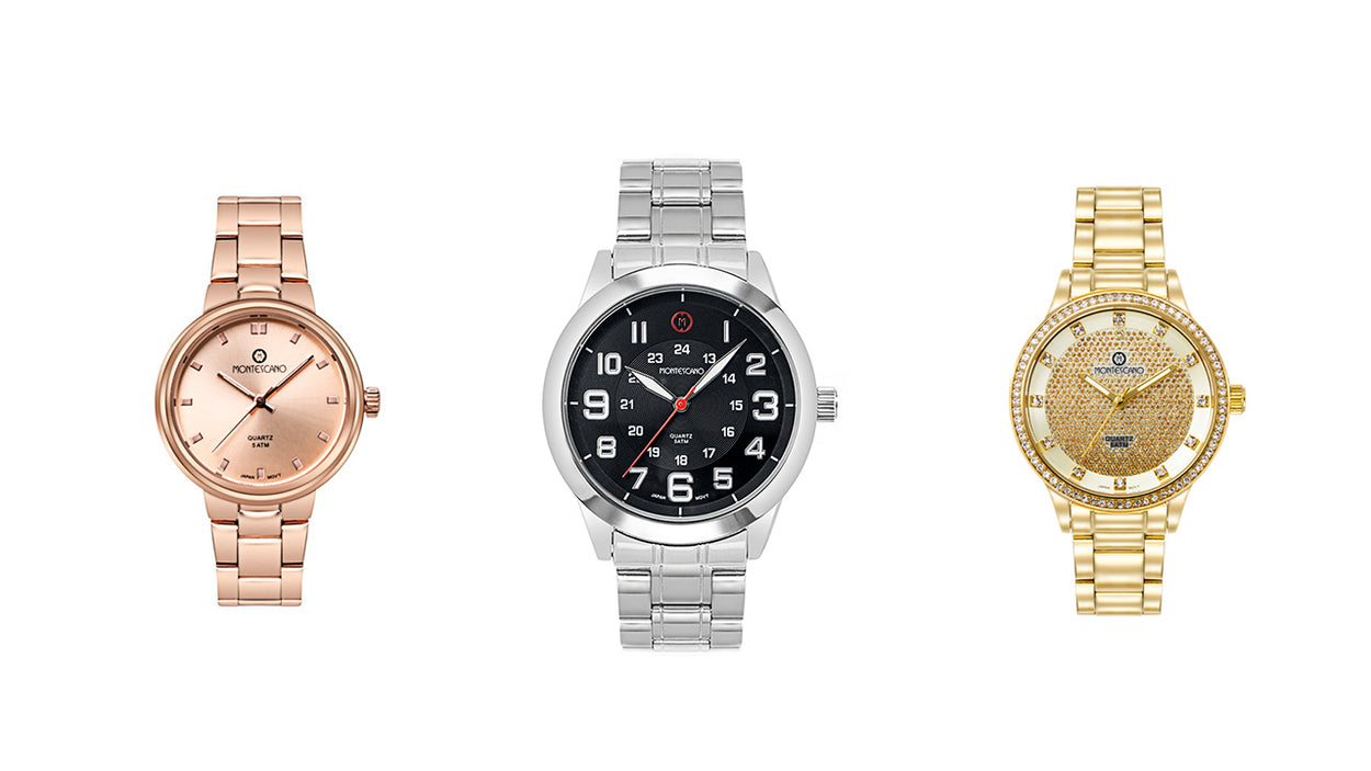 Escoge 3 relojes Montescano por $3,333